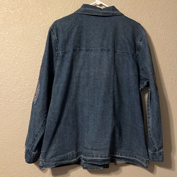 Alfred Dunner women’s embroidered jean jacket - Picture 7 of 7